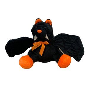 MTY INTERNATIONAL Bat Halloween Plush Spooky Bean Stuffed Animal Cute Fangs 5”